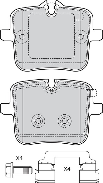 BRAKE PADS BMW 7 SERIES X6 RR